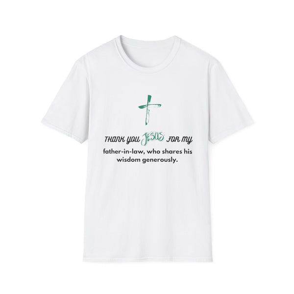 Christian Cross - 'Thank you Jesus for my father-in-law'