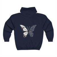 Butterfly Full Zip Hooded Sweatshirt
