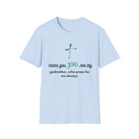 Christian Cross - 'Thank you Jesus for my godmother'