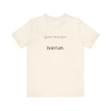 Quiet Strength Bold Faith Tee | Minimal Faith Shirt for Women | Christian Inspirational Shirt