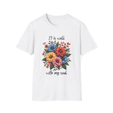Floral Inspirational T-Shirt - It Is Well With My Soul