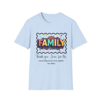Family  T-shirt 'Thank you Jesus for the encouragement that uplifts me daily'