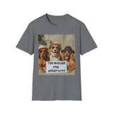 Dogs with Sunglasses and Hats, 'Too blessed for negativity'