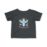 Infant Tee — "Heaven's Cutie" Angel Cross Baby Shirt