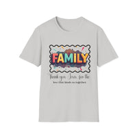 Colorful Family T-Shirt 'Thank you, Jesus, for the love that binds us together'