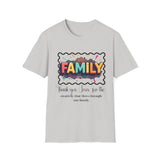 Family T-Shirt 'Thank you, Jesus, for the creativity that flows through our family'