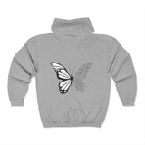 Butterfly Full Zip Hooded Sweatshirt