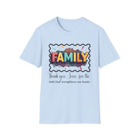 Family Unisex T-Shirt 'Thank you, Jesus, for the faith that strengthens our bonds'