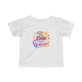 Infant Tee — "Too Cute to Be Ordinary" Rainbow Baby Shirt