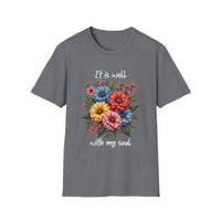 Floral Inspirational T-Shirt - It Is Well With My Soul