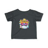 Infant Tee — "Protected & Loved" Cute Christian Baby Shirt (Cross, Pastel Animals)