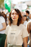 Quiet Strength Bold Faith Tee | Minimal Faith Shirt for Women | Christian Inspirational Shirt