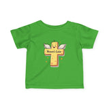 Infant Tee — 'Heaven's Cutie' Winged Cross Baby Shirt