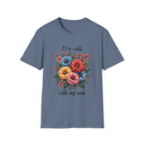 Floral Inspirational T-Shirt - It Is Well With My Soul