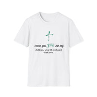 Christian Cross Unisex T-Shirt - 'Thank you Jesus for my children'
