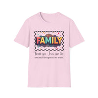 Family Unisex T-Shirt 'Thank you, Jesus, for the faith that strengthens our bonds'