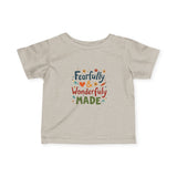 Infant Tee — "Fearfully & Wonderfully Made" Cute Baby Bodysuit Tee