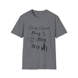 Unisex Softstyle T-Shirt - Daily Agenda, Pray, Obey, Slay