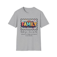 Colorful  Family T-Shirt 'Thank you, Jesus, for the moments of forgiveness shared in our family'