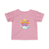 Infant Tee — "Protected & Loved" Cute Christian Baby Shirt (Cross, Pastel Animals)