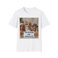 Dogs with Sunglasses and Hats, 'Too blessed for negativity'