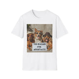 Dogs with Sunglasses and Hats, 'Too blessed for negativity'