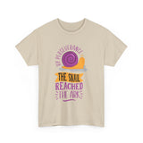 Snail Graphic Tee - By Perseverance the Snail Reached the Ark