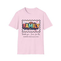 Colorful Family T-Shirt 'Thank you, Jesus, for traditions that keep us close'