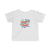 Infant Tee — "Wrapped in Grace" Pastel Cloud Baby Shirt