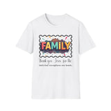 Family Unisex T-Shirt 'Thank you, Jesus, for the faith that strengthens our bonds'