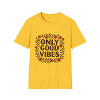 Floral Only Good Vibes T-Shirt