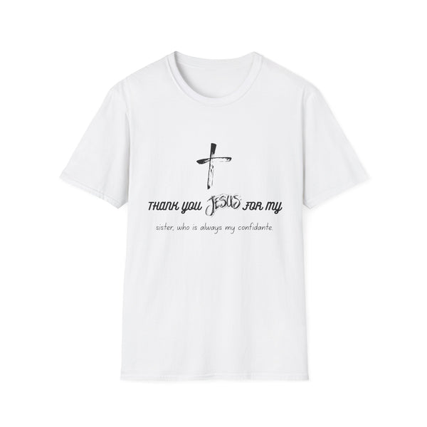 Faith-Inspired Unisex T-Shirt, Christian Gift, Religious Apparel, Thank You Jesus Shirt, Inspirational Clothing, Thoughtful Gift Idea