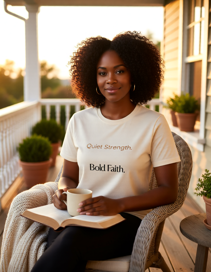 Quiet Strength. Bold Faith. Tee