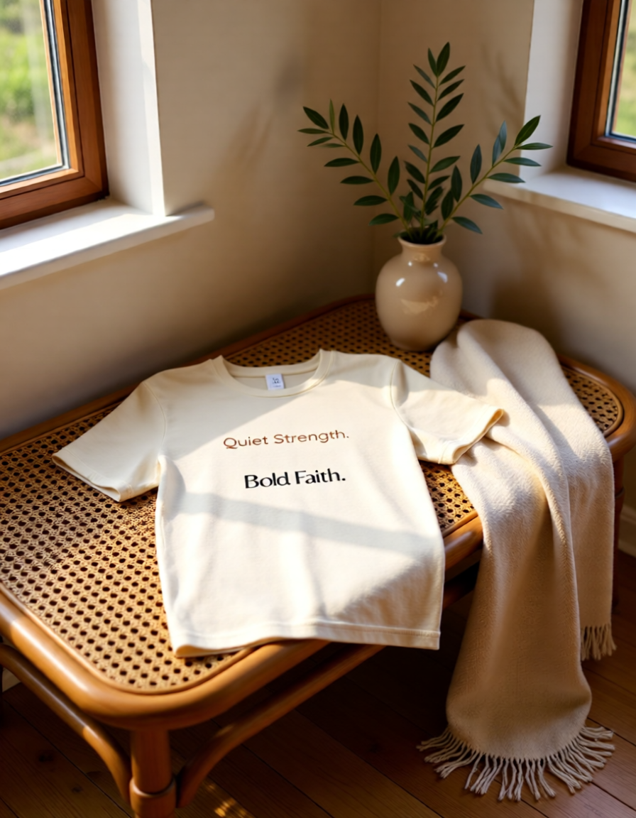 Quiet Strength. Bold Faith. Tee