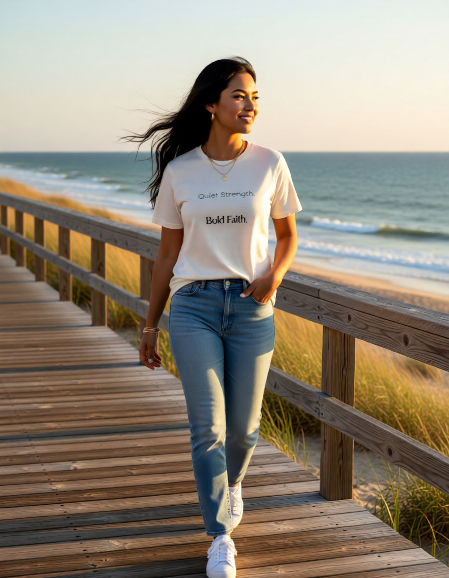 Quiet Strength. Bold Faith. Tee