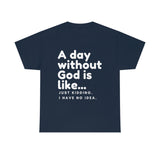 A day without God is like...